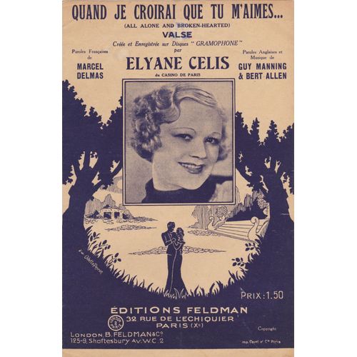 Quand Je Croirais Que Tu M'aimes Elyane Celis 1936