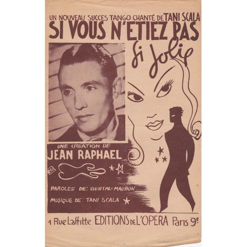 Si Vous N'étiez Pas Si Jolie Par Jean Raphael Musique De Tani Scala