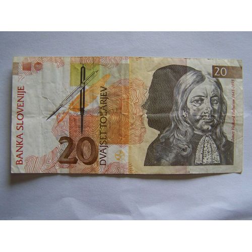 Billet 20 Tolars Slovène