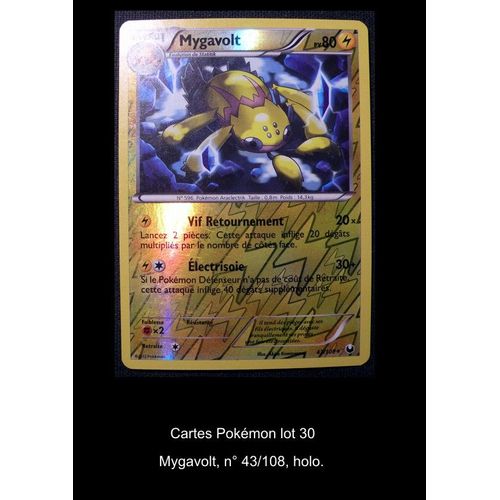 Cartes Pokémon Mygavolt N°43/108