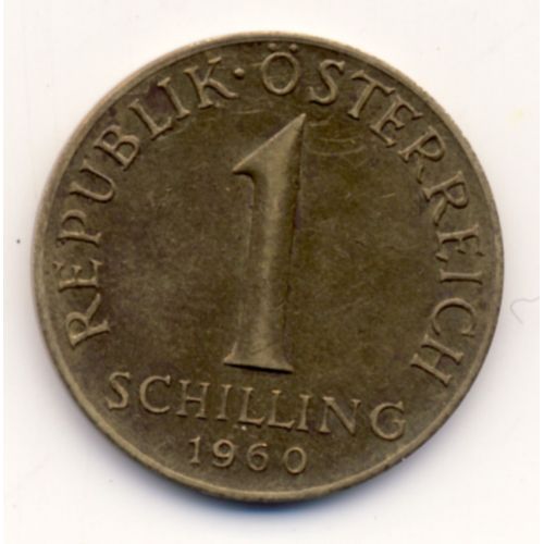 Pièce De 1 Schilling (Ein Schilling) Autriche (Österreich) 1960