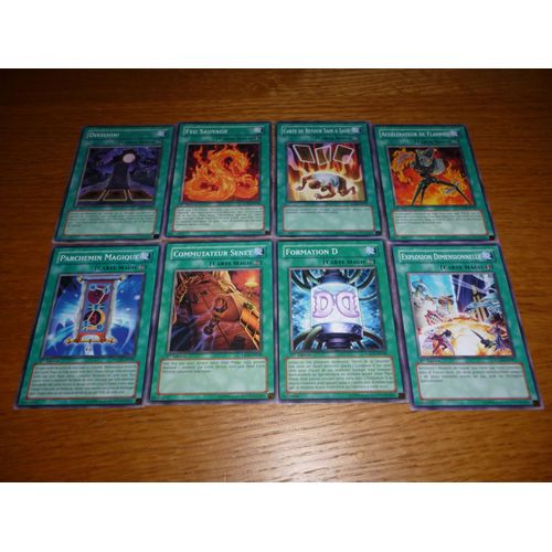 Division ! + Feu Sauvage + Explosion Dimensionnelle + Commutateur Senet + Carte De Retour Sain Et Sauf + Formation D + Parchemin Magique + Accélérateur De Flammes