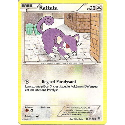 Pokemon - Rattata - Frontières Franchies - 104/149