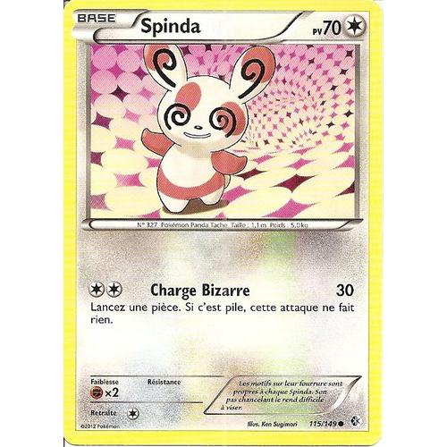 Pokemon - Spinda - Frontières Franchies - 115/149