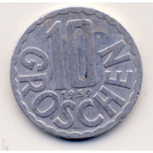 Pièce 10 Groschen (Autriche) 1959