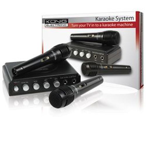 Karaoke mixer black König HAV-KM10