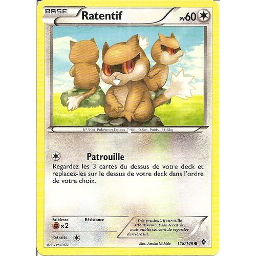 Pokemon - Ratentif - Frontières Franchies - Pv60 - 118/149