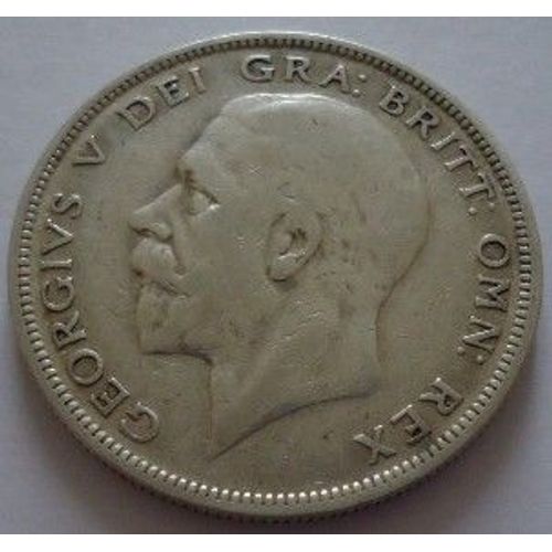 Piece Du Royaume Uni 1/2 Couronne En Argent De 1929