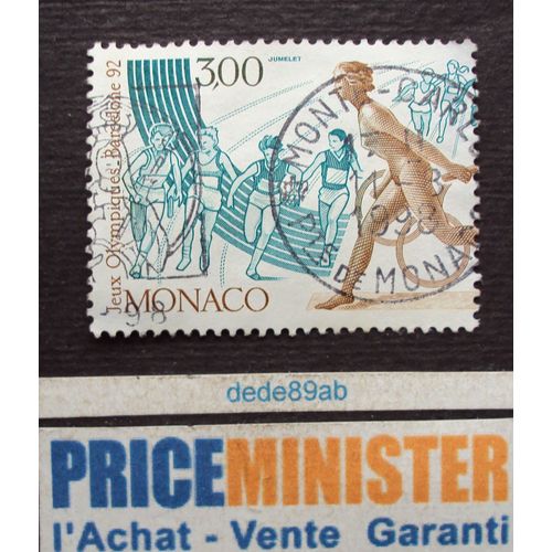Monaco.. 3.00 Jeux Olympiques - Barcelone 1992 . Oblitéré.