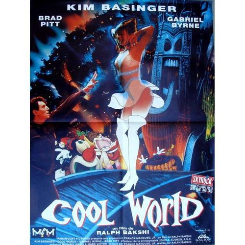 Cool World V ritable Affiche De Cin ma Pli e Format 120x160 Cm De Ralph Bakshi Avec Kim Basinger Gabriel Byrne Michele Abrams Deirdre