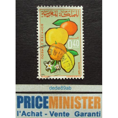 Maroc.. 0.40 . Agrumes . Oblitéré.