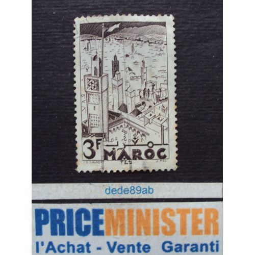 Maroc.. 3f . Fès . Oblitéré.