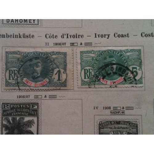 Cote D'ivoire Lot De 3 Timbres Oblitérés  Général Faidherbe, 1906