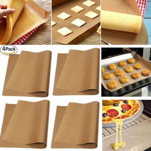 Feuille De Cuisson Permanente (Lot De 4) Extra Large Pour Griller Et Pâtisserie - 3 Pièces 40x60 Cm