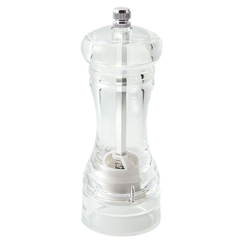 Moulin À Sel Et À Poivre En Acrylique Transparent, Rechargeable, Sel De Mer, 5 Pouces