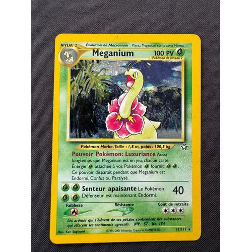 Carte Pokemon - Meganium Holo - Neo Genesis - 11/111 - Fr