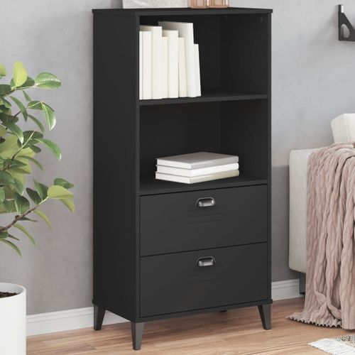 Vidaxl Bibliothèque Viken Noir 60x35x123 Cm Bois D'ingénierie