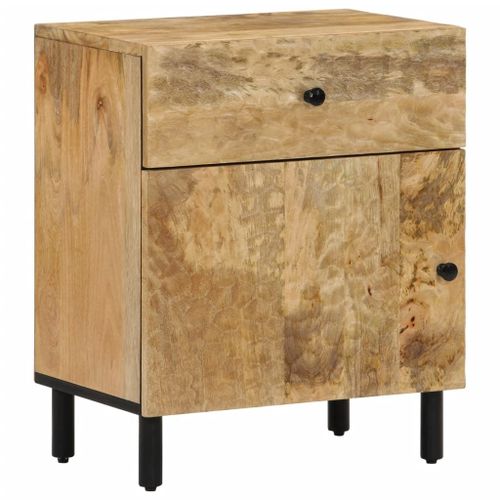 Vidaxl Table De Chevet 50x33x60 Cm Bois De Manguier Massif