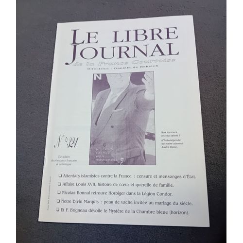 Serge De Beketch Le Libre Journal De La France Courtoise 324 Juin  2004