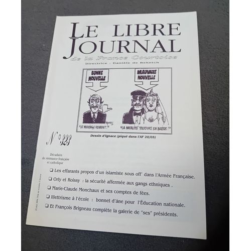 Serge De Beketch Le Libre Journal De La France Courtoise 323 Mai 2004
