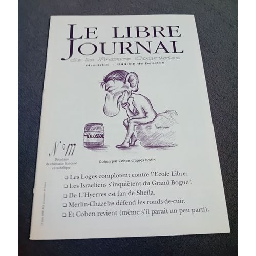 Serge De Beketch Le Libre Journal De La France Courtoise 177 Mars 1999
