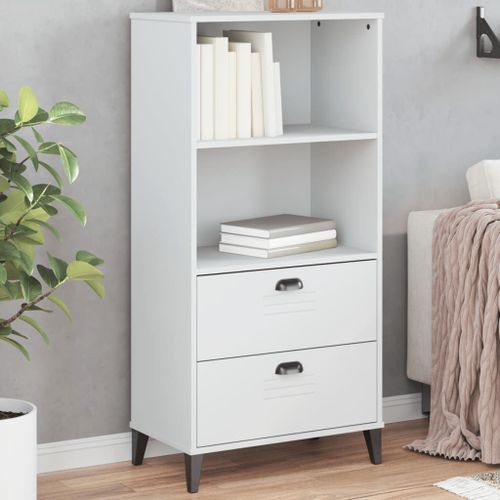 Vidaxl Bibliothèque Viken Blanc 60x35x123 Cm Bois D'ingénierie
