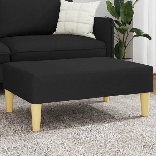 Vidaxl Repose-Pied Noir 77x55x31 Cm Tissu