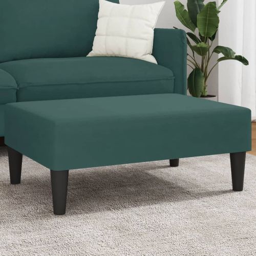 Vidaxl Repose-Pied Vert Foncé 77x55x31 Cm Velours