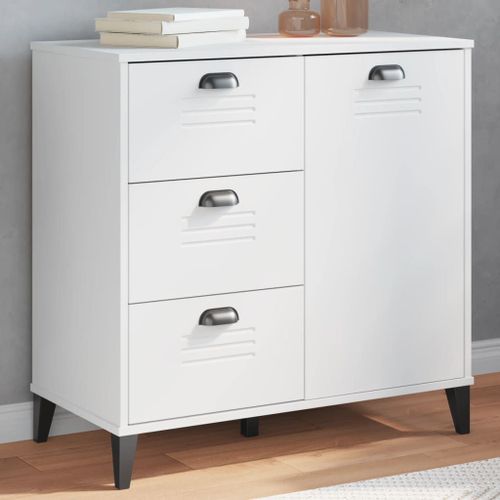Vidaxl Buffet Viken Blanc 80x40x80 Cm Bois D'ingénierie