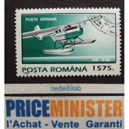 Roumanie.. 1575 L Posta Romana . Avions : Hydravion I A R - 818 H . Oblitéré.