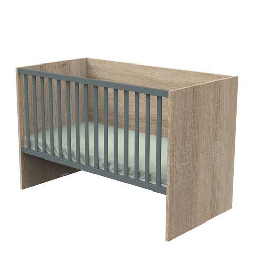 Lit 70x140 Évolutif En 90x190 Puis 140x190 Nova Gris Volcan