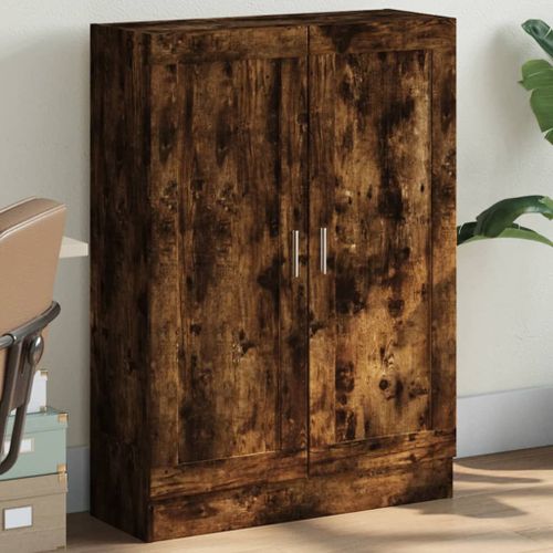 Vidaxl Bibliothèque Chêne Fumé 82,5x30,5x115 Cm Bois D'ingénierie