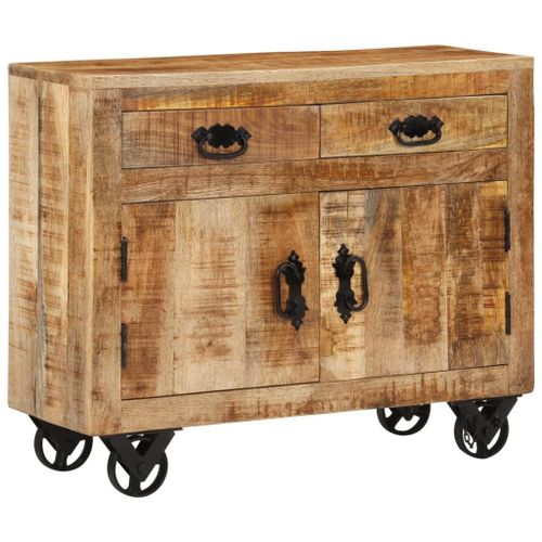 Vidaxl Buffet 80x30x65 Cm Bois De Manguier Brut Massif