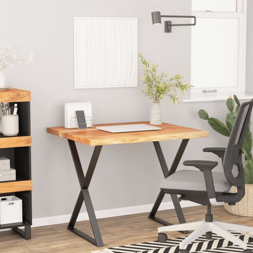 Vidaxl Dessus De Table 90x80x2,5 Cm Rectangulaire Bois Massif D'acacia