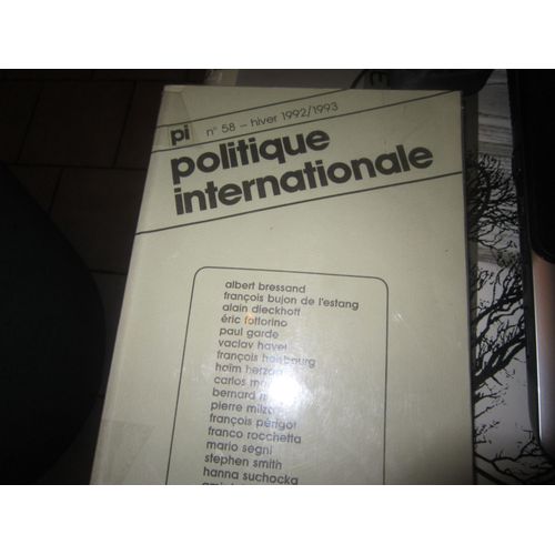 Politique Internationale N 58 Hiver 1992/1993