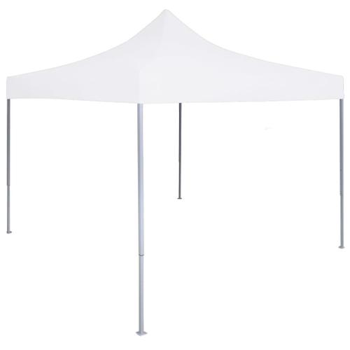 Vidaxl Tente De Réception Pliable Professionnelle 3x3 M Acier Blanc