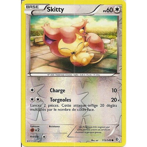 Skitty 113/149 Holo Reverse - Frontières Franchies