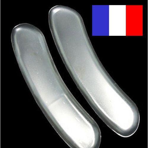 1 Paire De Protection Talon En Gel Silicone Chaussure Pied