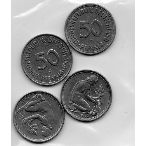 Pièces De 50 Pfennigs