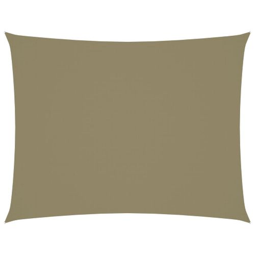 Vidaxl Voile De Parasol Tissu Oxford Rectangulaire 5x6 M Beige
