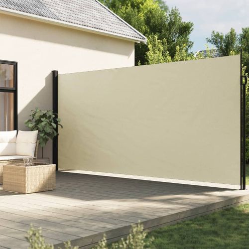 Vidaxl Auvent Latéral Rétractable Crème 220x600 Cm