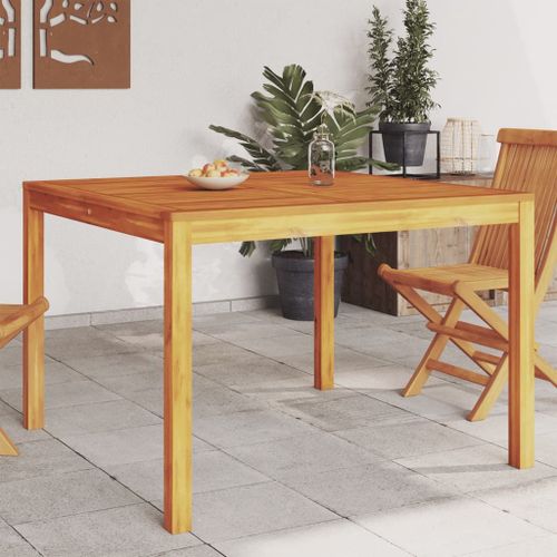 Vidaxl Table À Manger De Jardin 110x110x75 Cm Bois D'acacia Massif