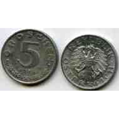 Autriche ( Osterreich) = Pièce De 5 Groschen En Zinc De 1963.