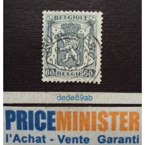 Belgique - België.. 60c . Lion Héraldique . Oblitéré.