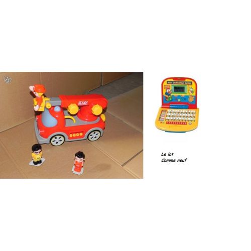 Ordinateur + Camion De Pompier Bao Interactif
