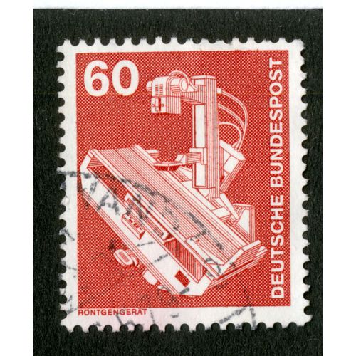 Timbre Oblitéré Deutsche Bundespost, 60, Rontgengerat
