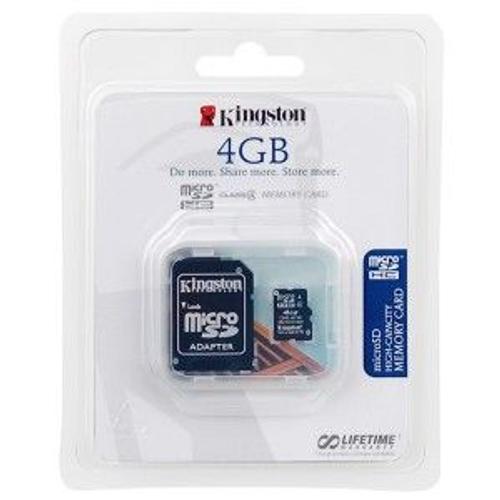 Carte mémoire 4GB + adaptateur sd pour Samsung CHAT 357 S3570