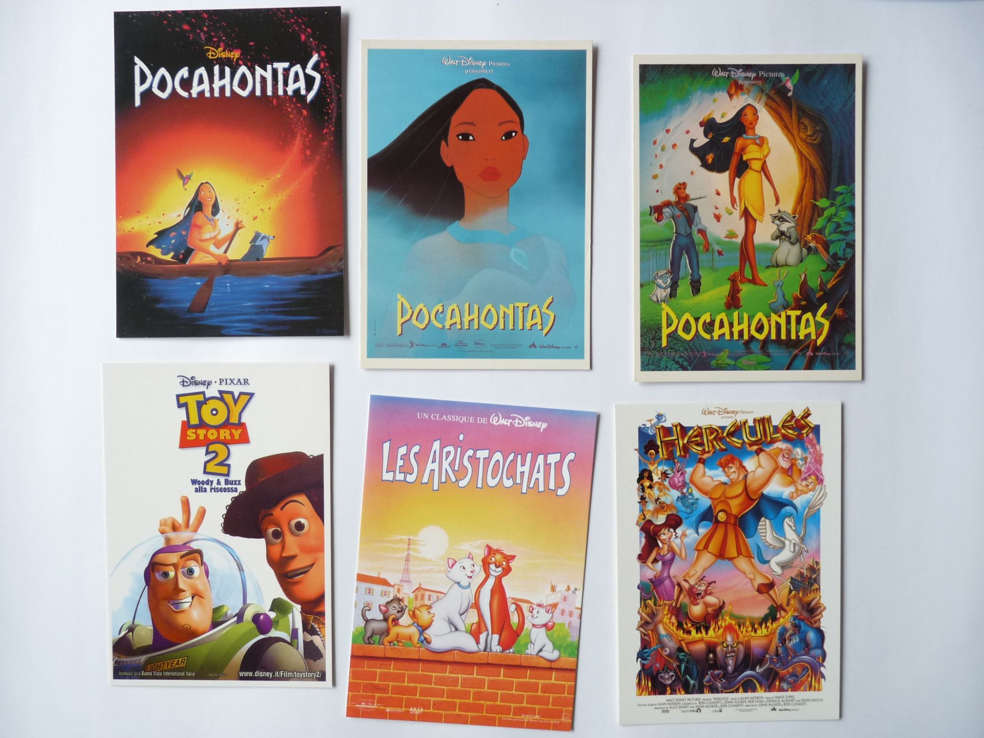 Dessins Animes Walt Disney Lot De 6 Cartes Postales Rakuten