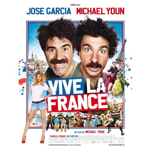 Vive La France - Véritable Affiche De Cinéma Pliée - Format 40x60 Cm - De & Avec Michaël Youn Avec José Garcia, Isabelle Funaro, Ary Abittan, Jérôme Commandeur, Vincent Moscato - 2013