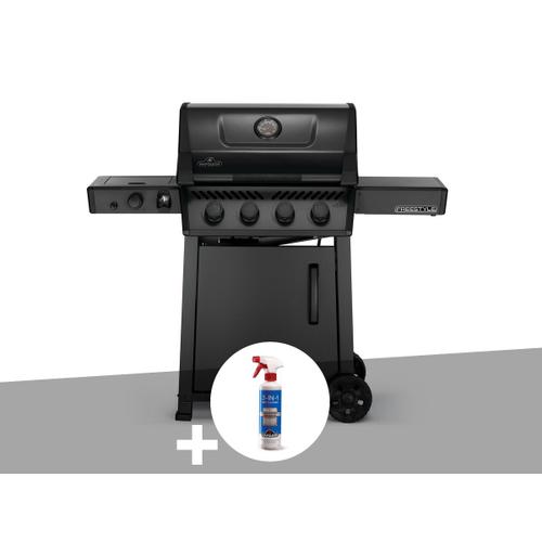 Barbecue à gaz Napoleon Phantom Freestyle 425 SIB noir mat 4 brûleurs + Nettoyant grill 3 en 1 - Napoleon